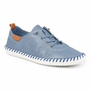 st ives leather plimsoll